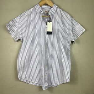 🆕Levi’s 90’s Alexandria Striped Oversized Button Down Short Sleeve